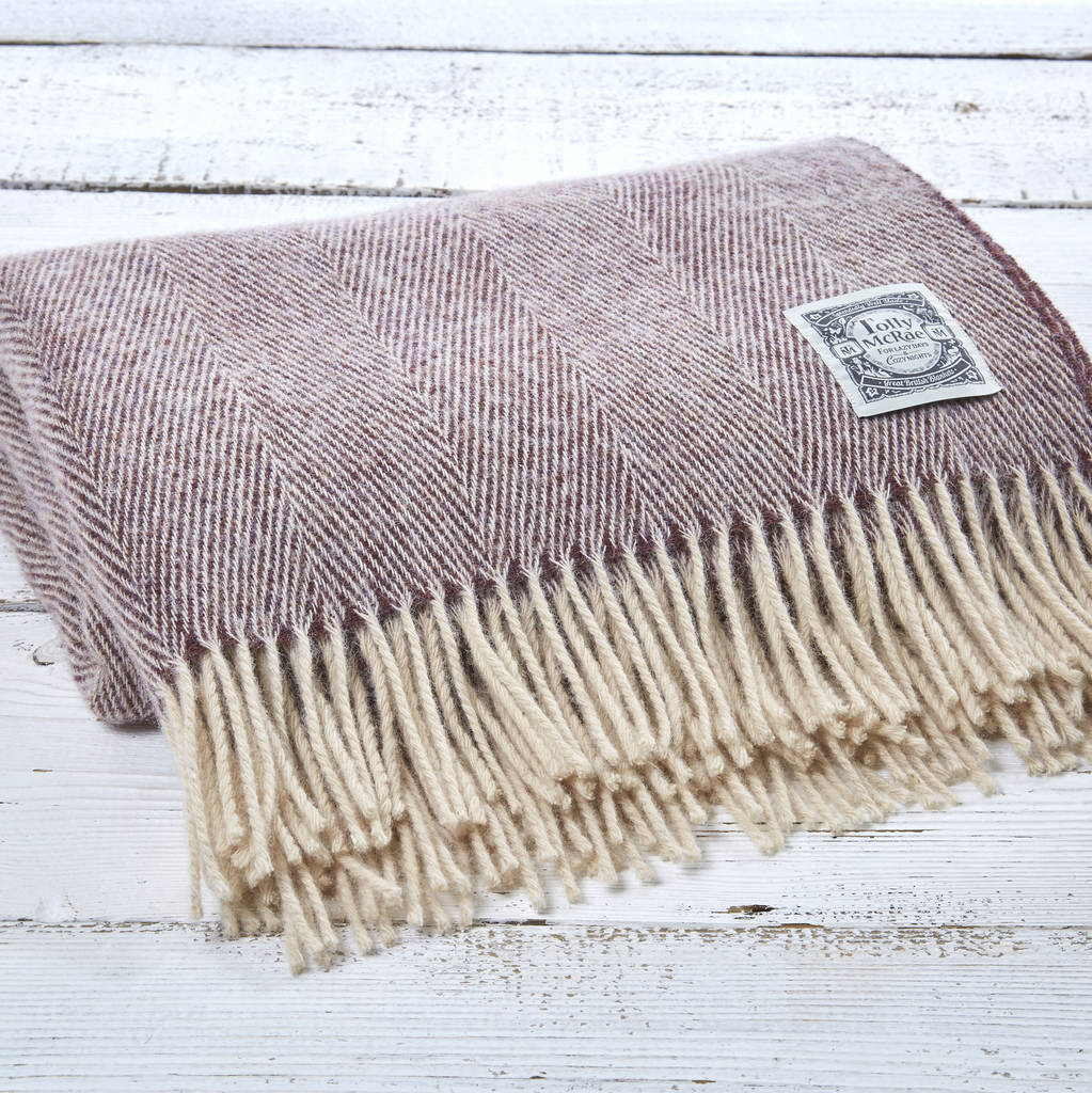 Essential Pure Wool Throw Collection By Tolly Mc Rae