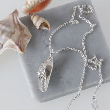 Silver Crab Claw Necklace, Cancer Zodiac Necklace, 7 of 7
