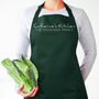 Personalised Name, Family Kitchen Apron, Gift For Her, thumbnail 3 of 12