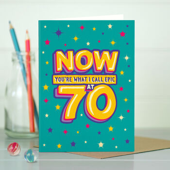 Funny 70th Epic Milestone Birthday Card, 4 of 4