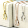 Sterling Silver Or Gold Wishbone Charm Necklace, thumbnail 6 of 9