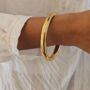 Chunky Gold Bangle, thumbnail 4 of 10