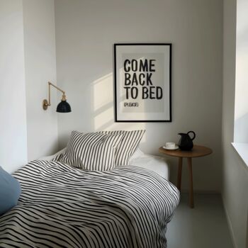 Come Back To Bed Please Bedroom Wall Art, 4 of 5
