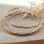Success Is Not A Straight Line Brass Bangle, Motivational Gift For Her, Exams Gift, Study Gift, thumbnail 1 of 12