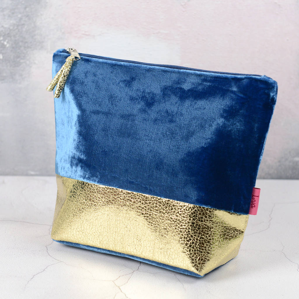 Luxury Velvet Make Up Bag By Home & Glory