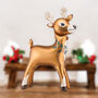 Festive Standing Reindeer Foil Balloon Decoration, thumbnail 1 of 5