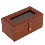 Personalised Tan Faux Leather Watch Box, thumbnail 2 of 5