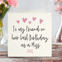 To My Friend On Her Last Birthday As A Miss Pink Card, thumbnail 1 of 4