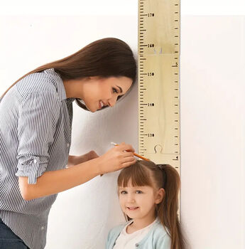 Pine Height Growth Chart, Jigsaw Ruler Design, 50cm To 200cm, 3 of 11