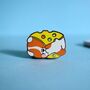 Cute Cheese Dog Enamel Pin, thumbnail 4 of 6