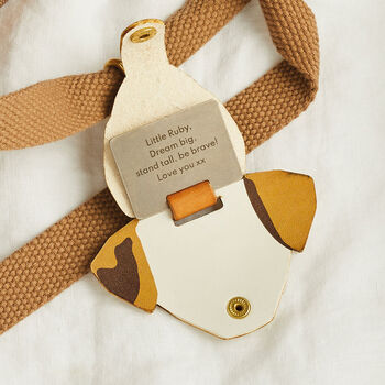 Personalised School Bag Tag With Photo Dog, 2 of 4