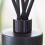 Personalised Matt Black Diffuser Bottle And Reed Set, thumbnail 2 of 6