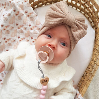 Personalised Heart Dummy Clip, 4 of 10