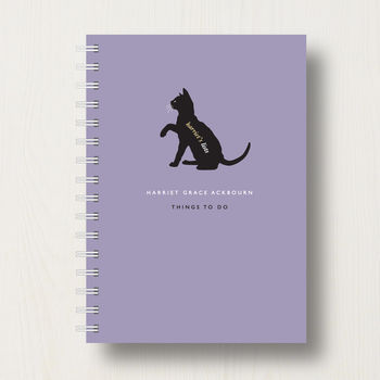 Personalised Cat Lover's Journal Or Notebook, 7 of 10