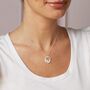 Sterling Silver Floral Bloom Pendant Necklace, thumbnail 1 of 6