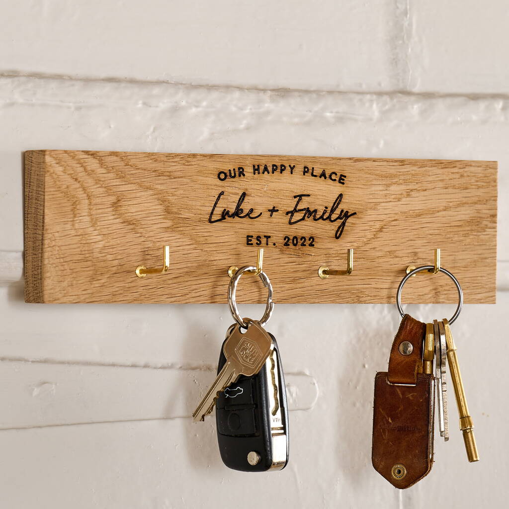 Personalised New Home Key Holder By Sunday's Daughter