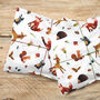 Hedgehog Fox Gift Wrapping Paper Roll Or Folded, thumbnail 3 of 3