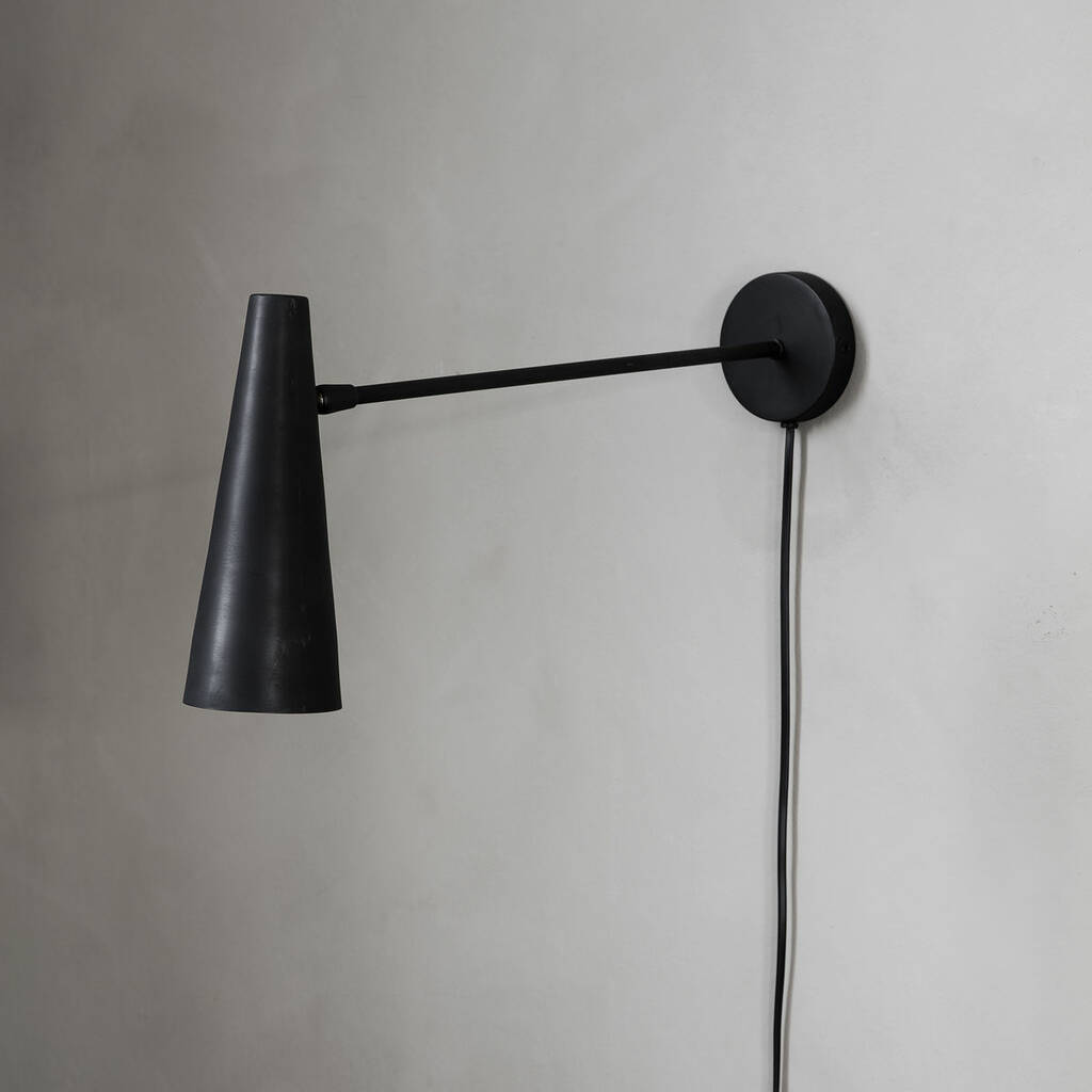 Black Wall Light Precise By Idyll Home