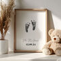 Personalised Large Hand And Footprint Kit With Four Mini Print Cards, thumbnail 1 of 7