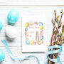Personalised Easter Egg Rabbit Card, thumbnail 1 of 2