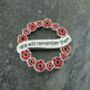 Poppy Red Flower 'We Will Remember Them' Brooch, thumbnail 3 of 4