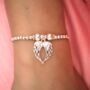 Angel Wings Silver Plated Bracelet Or Anklet, thumbnail 1 of 6