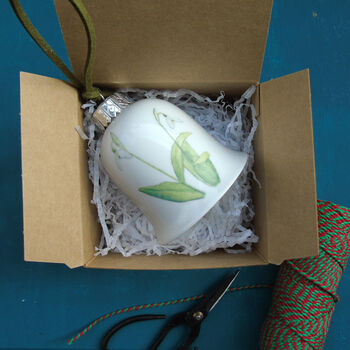 Snowdrops Fine Bone China Bell Decoration, 10 of 10