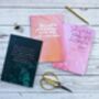 Book Lover's Empowering Literary Quote A5 Notebook Set, thumbnail 2 of 4