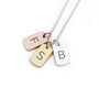 Monogrammed Tags Necklace, thumbnail 6 of 6