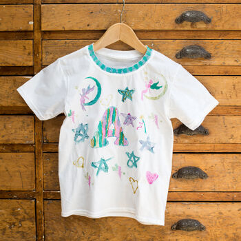 Personalised Children's Fairy T Shirt Craft Kit, 6 of 7