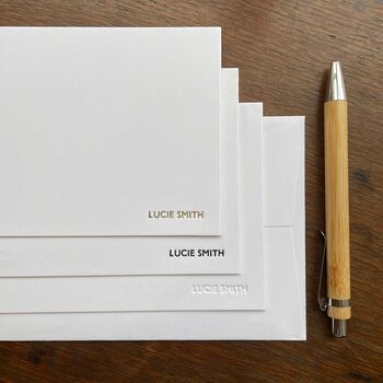 Personalised Luxury Pressed Note Cards, 3 of 5