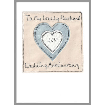 Personalised Heart Birthday Or Anniversary Card For Him, 7 of 12