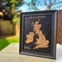Pinnable Places I've Been Visited UK Cork Map Gift, thumbnail 6 of 7