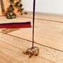 Mini Handmade Brass Elephant Incense Stick Holder, thumbnail 3 of 4