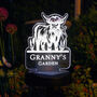Grandma's Highland Cow Solar Garden Light, thumbnail 1 of 4