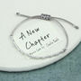 'A New Chapter' Morse Code Bracelet, thumbnail 5 of 11