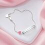 Personalised Sterling Silver My Little Love Heart Identity Bracelet, thumbnail 2 of 5