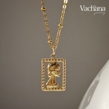Stainless Steel Rome Women Pendant Necklace, 3 of 4