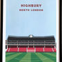 Highbury Stadium Arsenal Football Art Print Gift, thumbnail 8 of 8