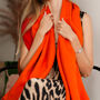 Personalised Reversible Two Tones 100% Pure Wool Shawl, thumbnail 5 of 12