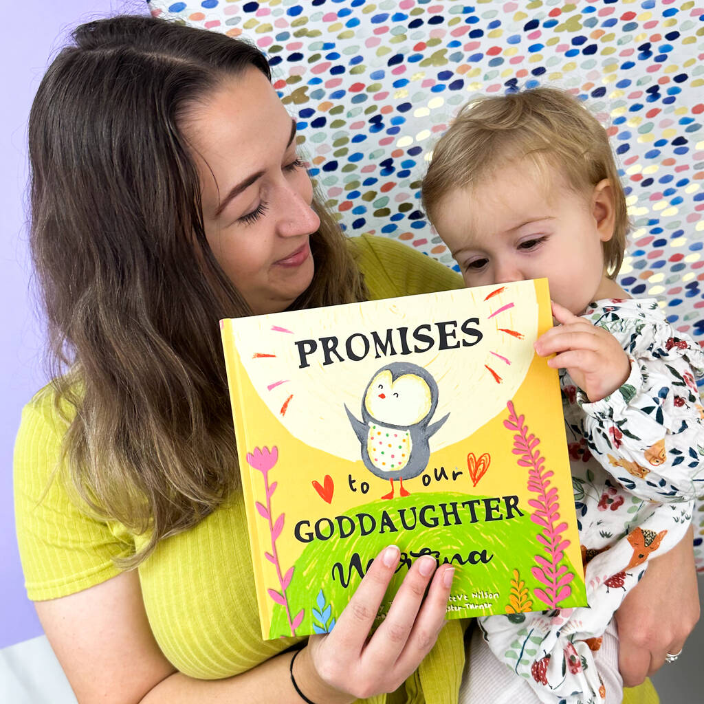 Personalised 'Promises To You' Book For Godchild, 1 of 12