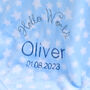 Personalised 'Welcome To The World' Star Baby Blanket, thumbnail 2 of 2