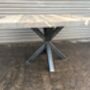Reclaimed Industrial Pedestal Dining Table 330, thumbnail 2 of 6