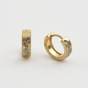 Forget Me Not Mini Hoop Earrings, 5 of 9