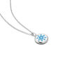 Blue Solis Aqua Blue Glowing Pendant Necklace With Uv Keyring Torch, thumbnail 5 of 10