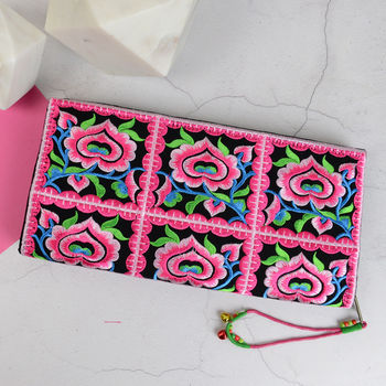 Embroidered Floral Clutch, 11 of 12