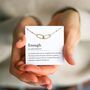 Enough Necklace – Encouragement Gift For Her, Confidence Jewellery, Self Worth Gift For Women, Uplifting Present For Tough Times, thumbnail 7 of 7