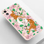 Personalised Tiger Cherry Floral Clear Phone Case, thumbnail 4 of 5