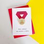 Personalised 'Gold Star Teacher' Badge Card, thumbnail 3 of 3