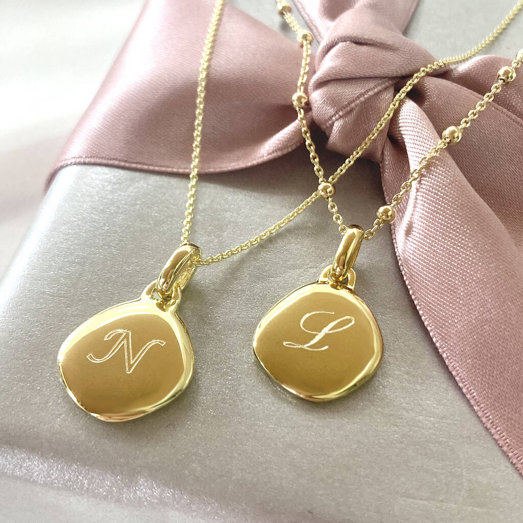 Personalised Initial Pebble Necklace, 1 of 9